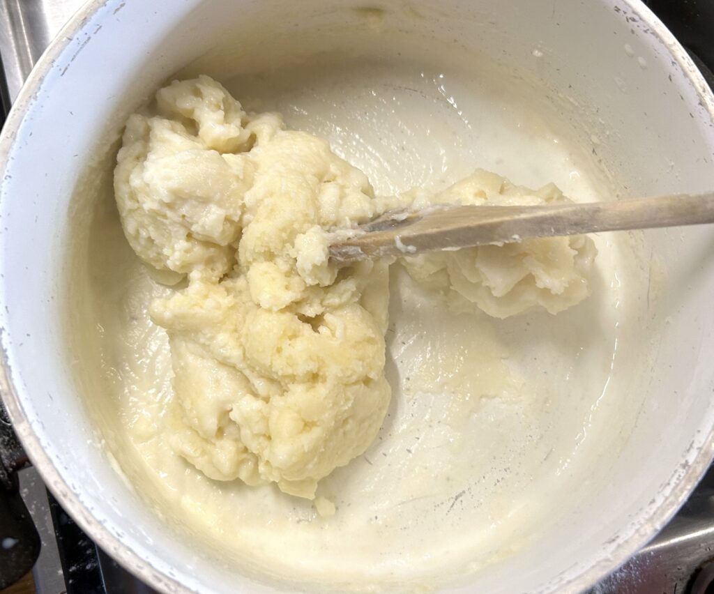 mix flour and butter