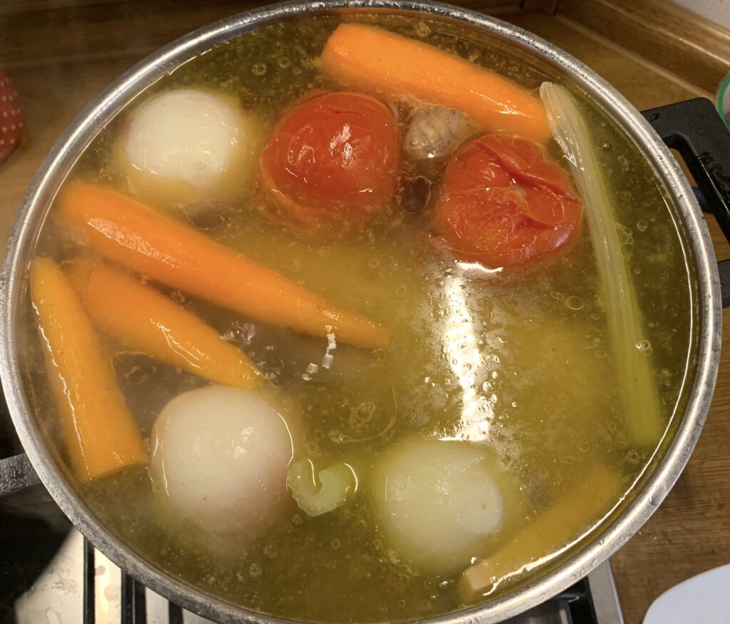 Broth of meat+vegetable