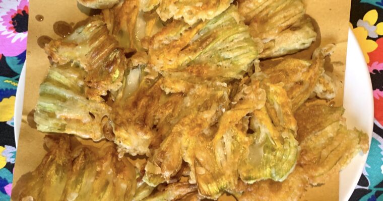 Fried Courgette Flowers