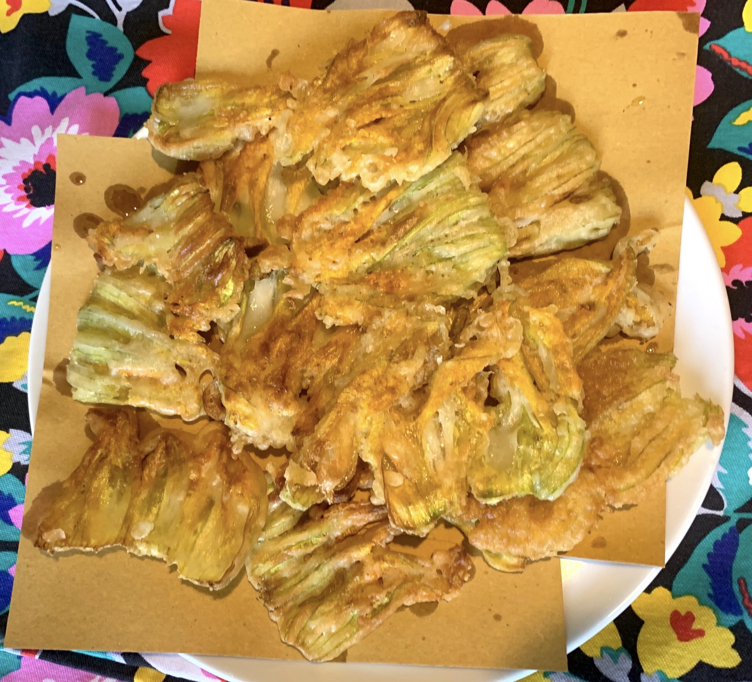 Fried Courgette Flowers