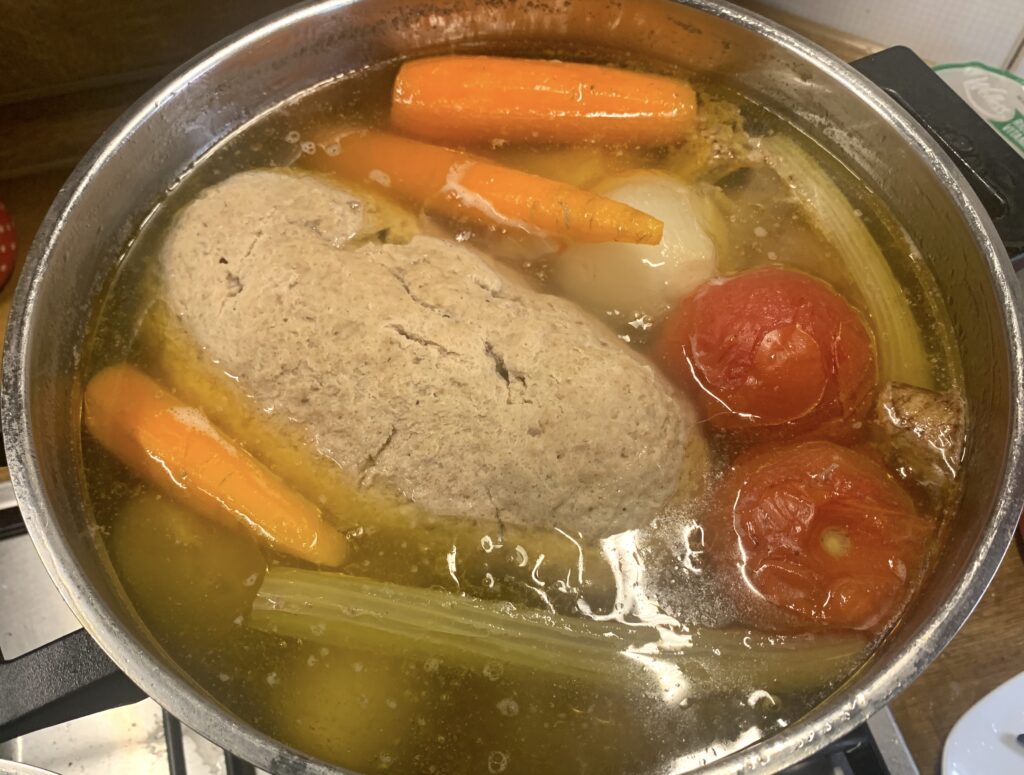 Polpettone on the broth