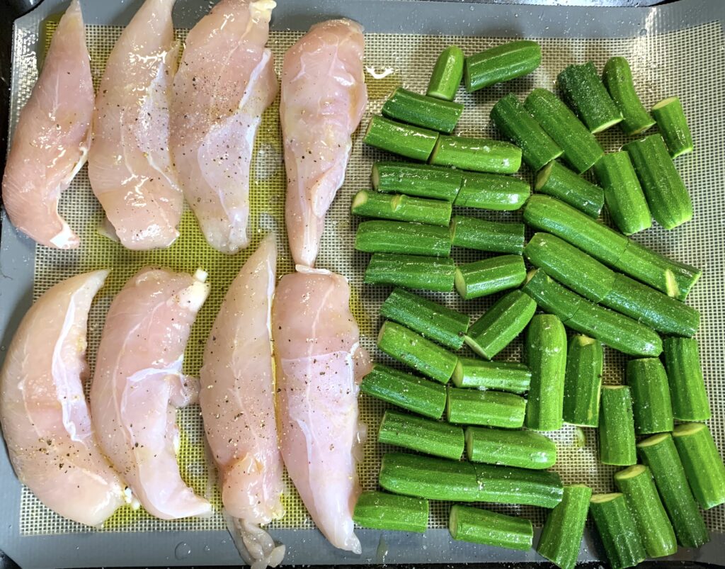 courgettes and chicken breast