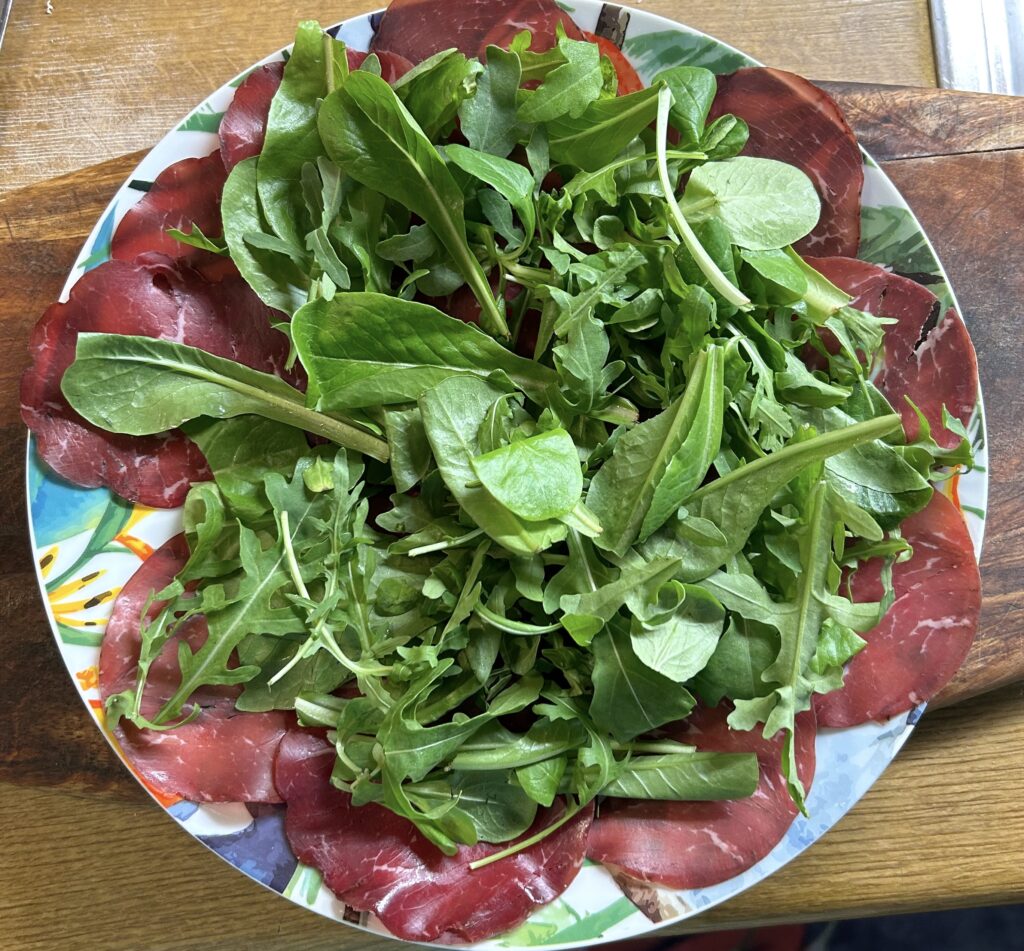 Bresaola +r rocket