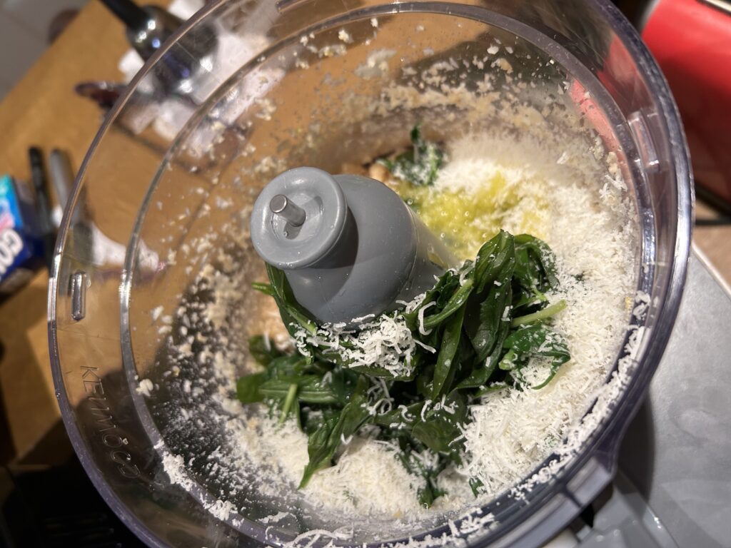 basil garlic pecorino romano