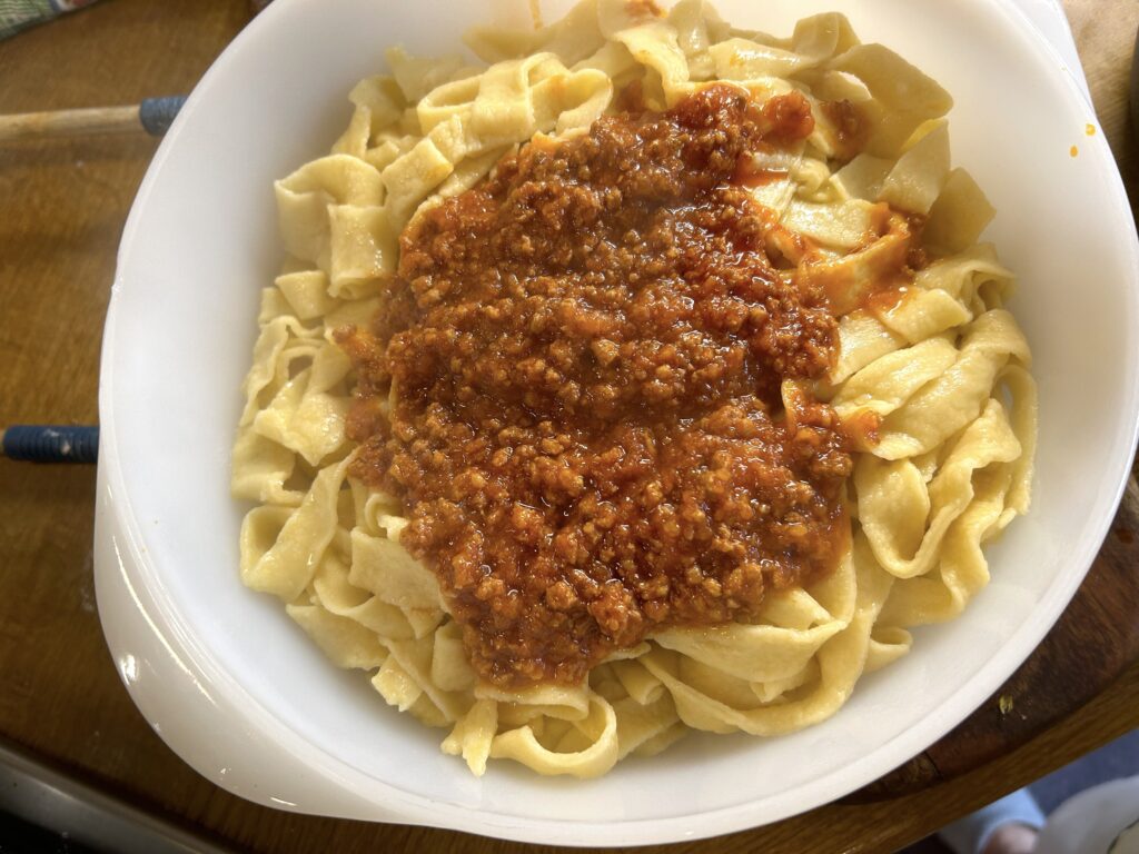 tagliatelle + ragù