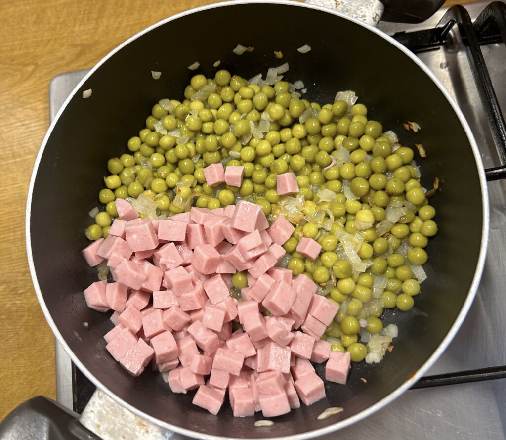 Peas and ham