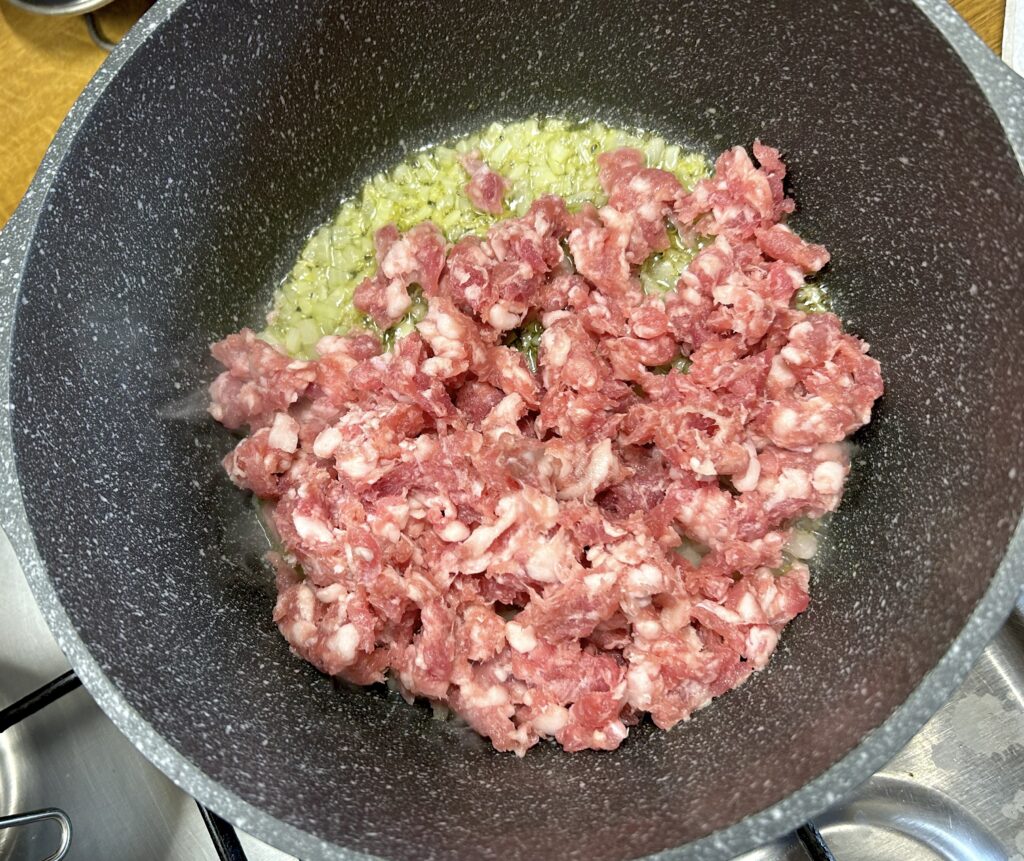 sausage + onion