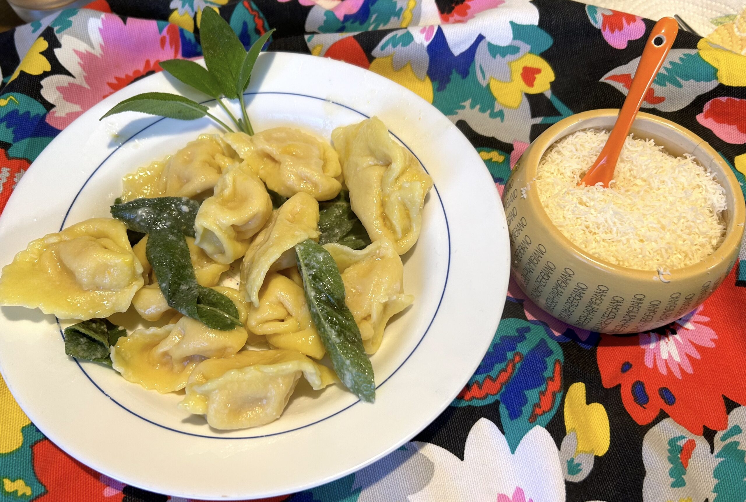 Cappellacci of pumpkin with butter and sage