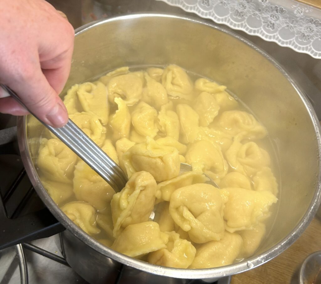 drain cappellacci with pumpkin