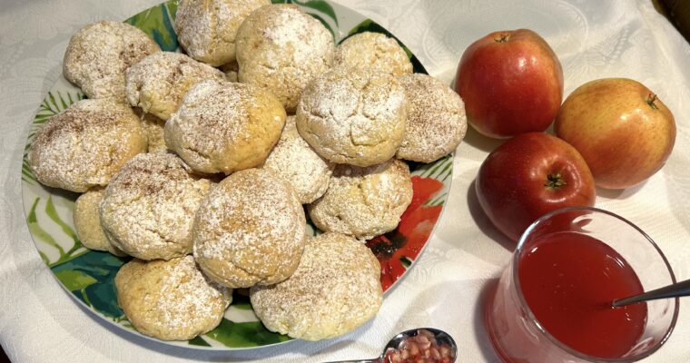 Soft apple biscuits