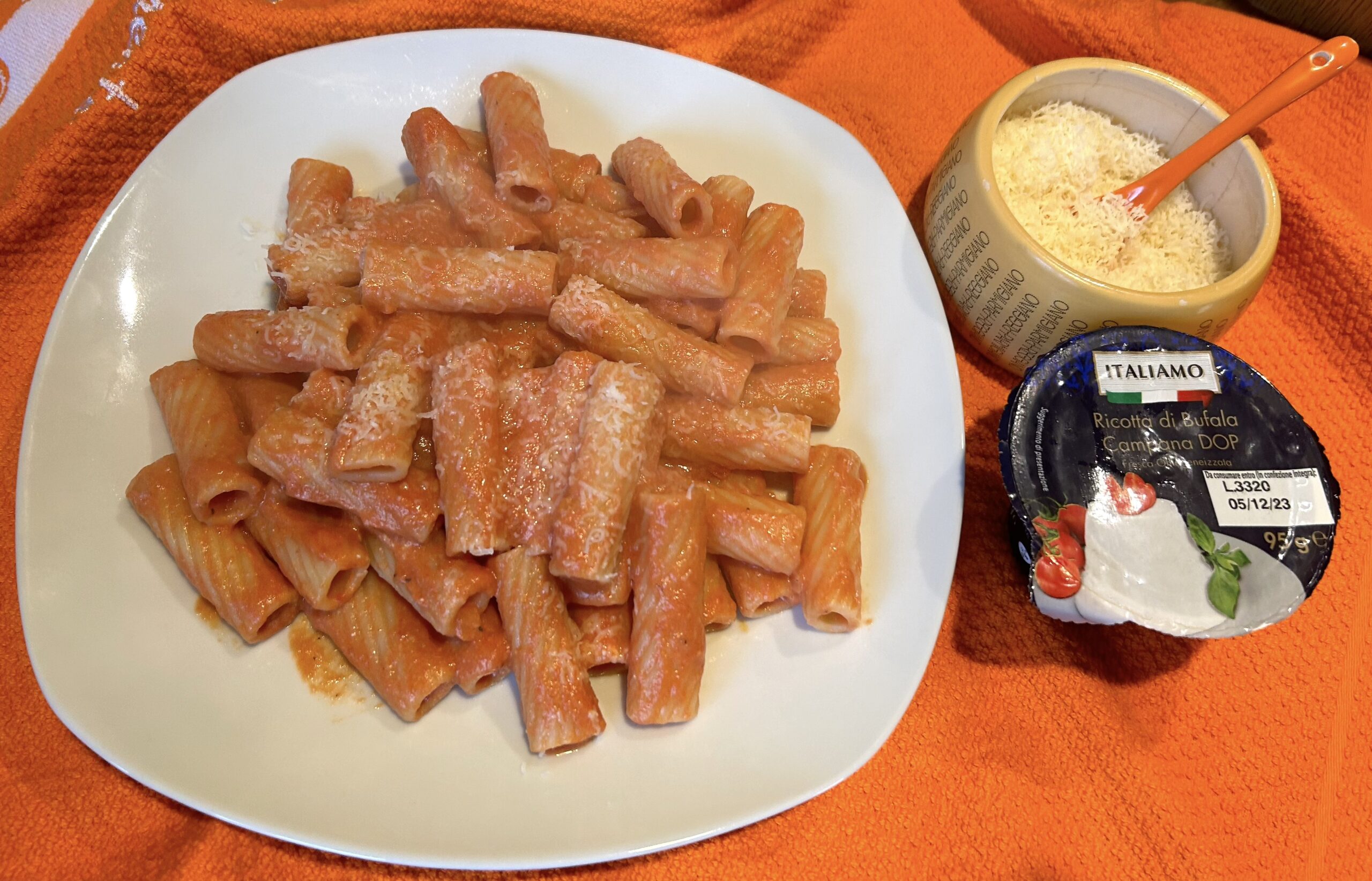 Pasta with buffalo ricotta