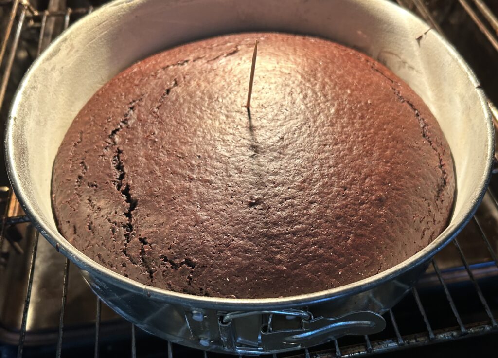 cake after baking