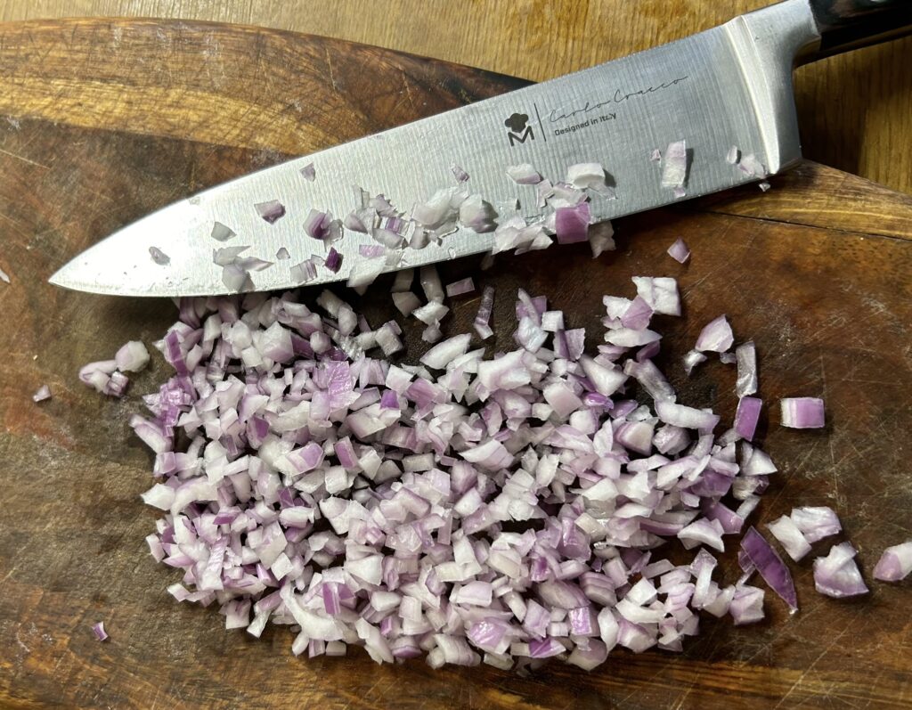 cut onion shallot