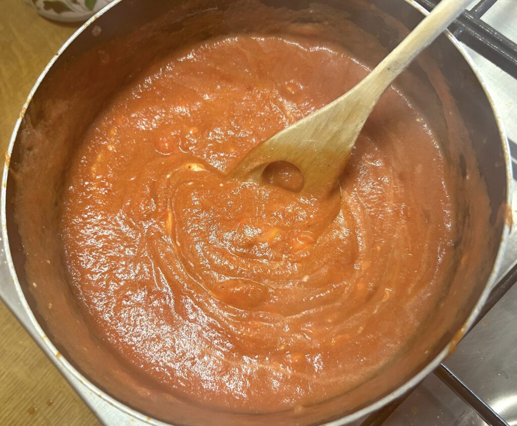 mix tomato and ricotta di bufala