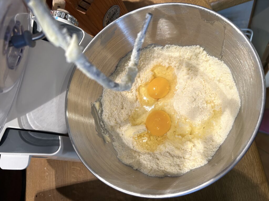 preparation of the ravioli dough