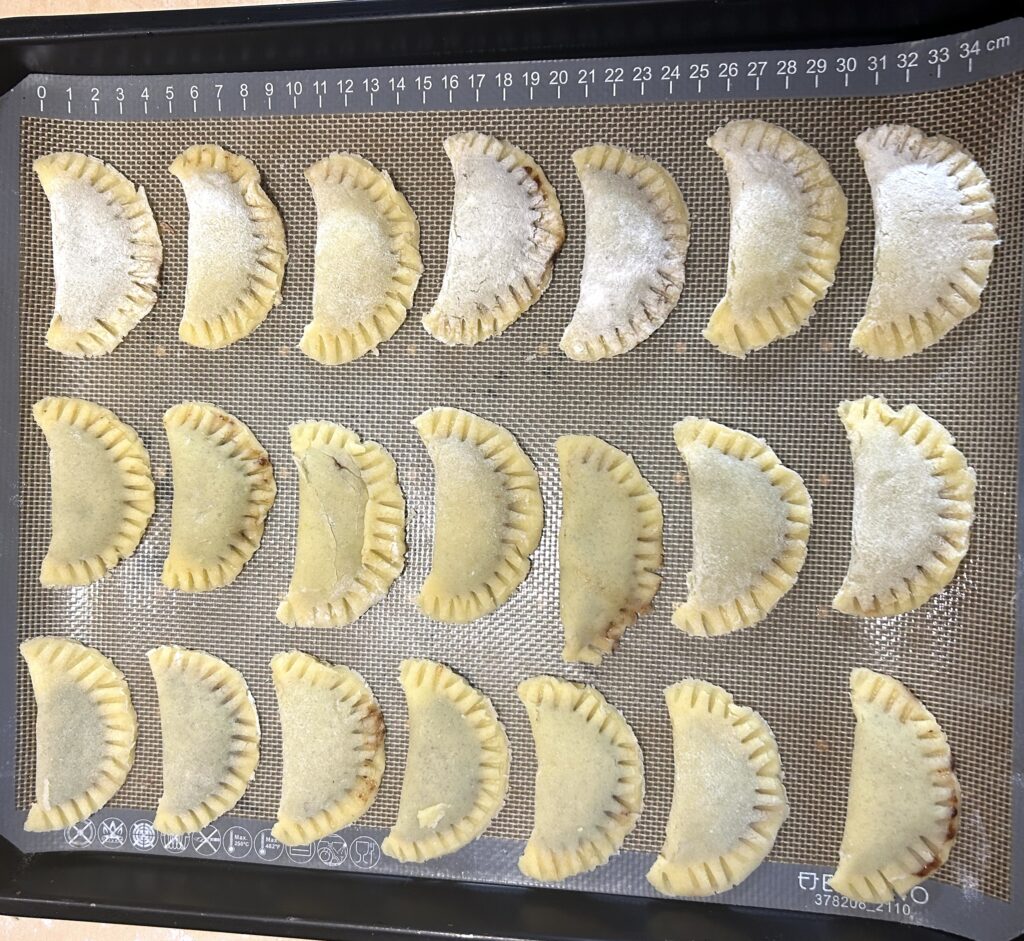 ravioli on a baking tray