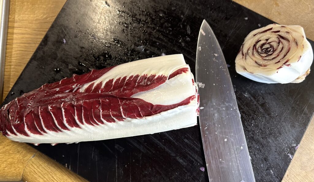 cut radicchio