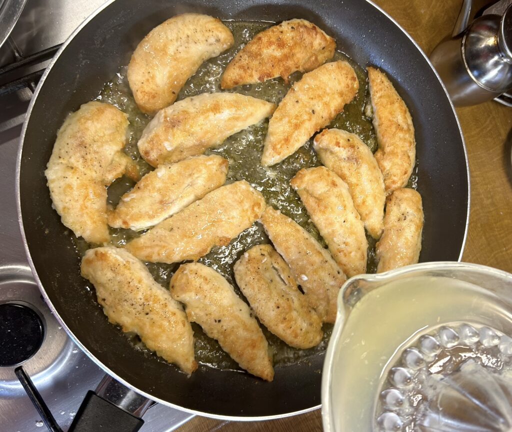 oven the fillets add the lemon juice