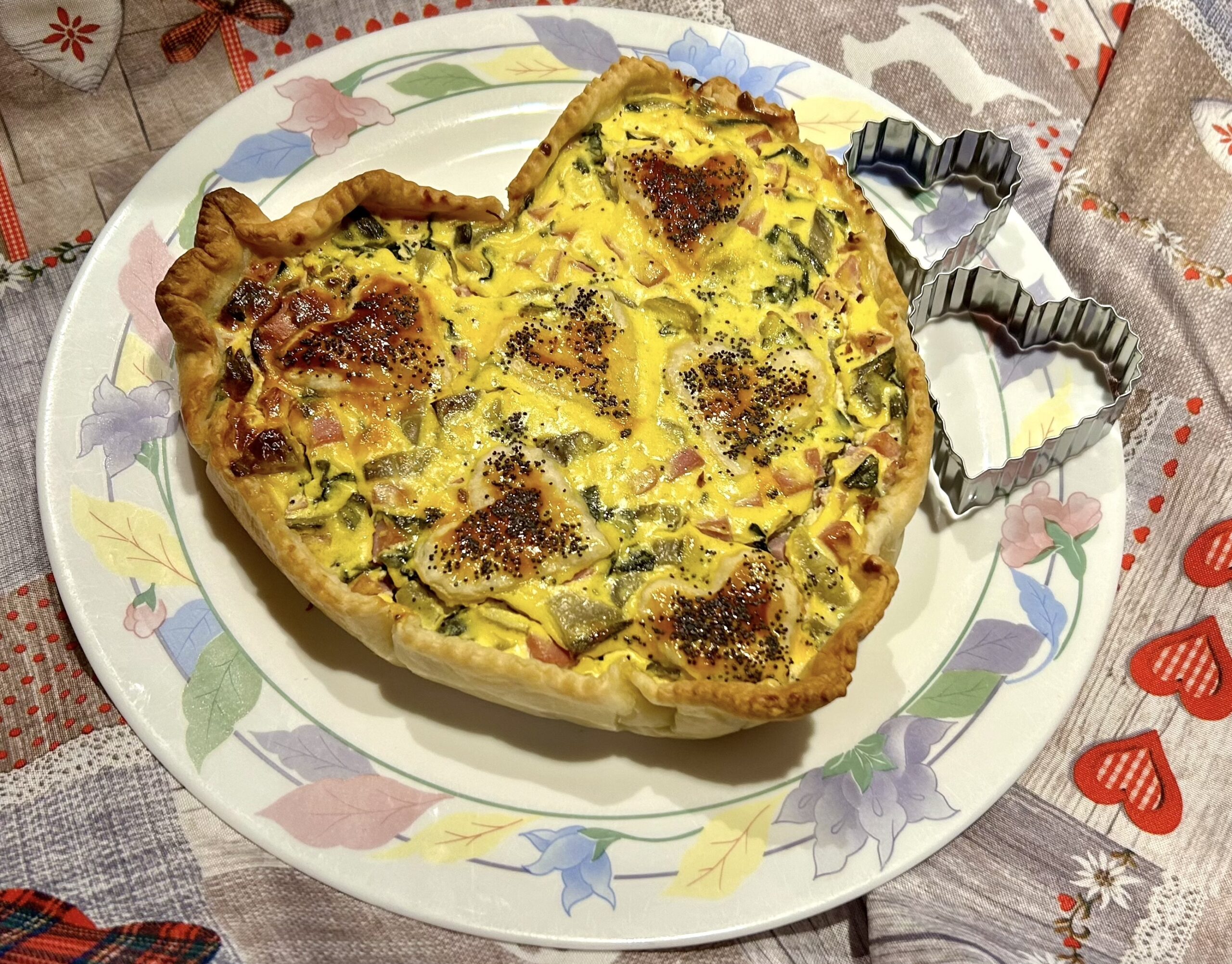 Savory cake for Valentine’s Day