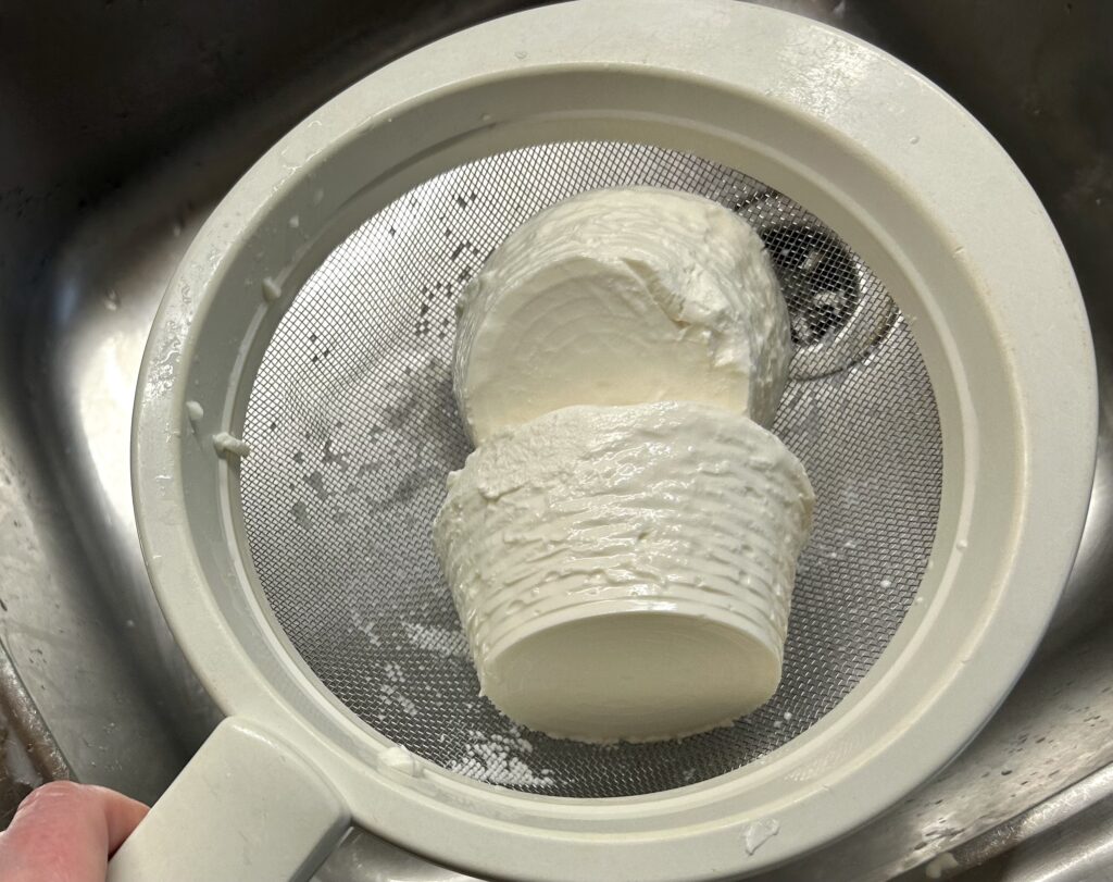 drain ricotta