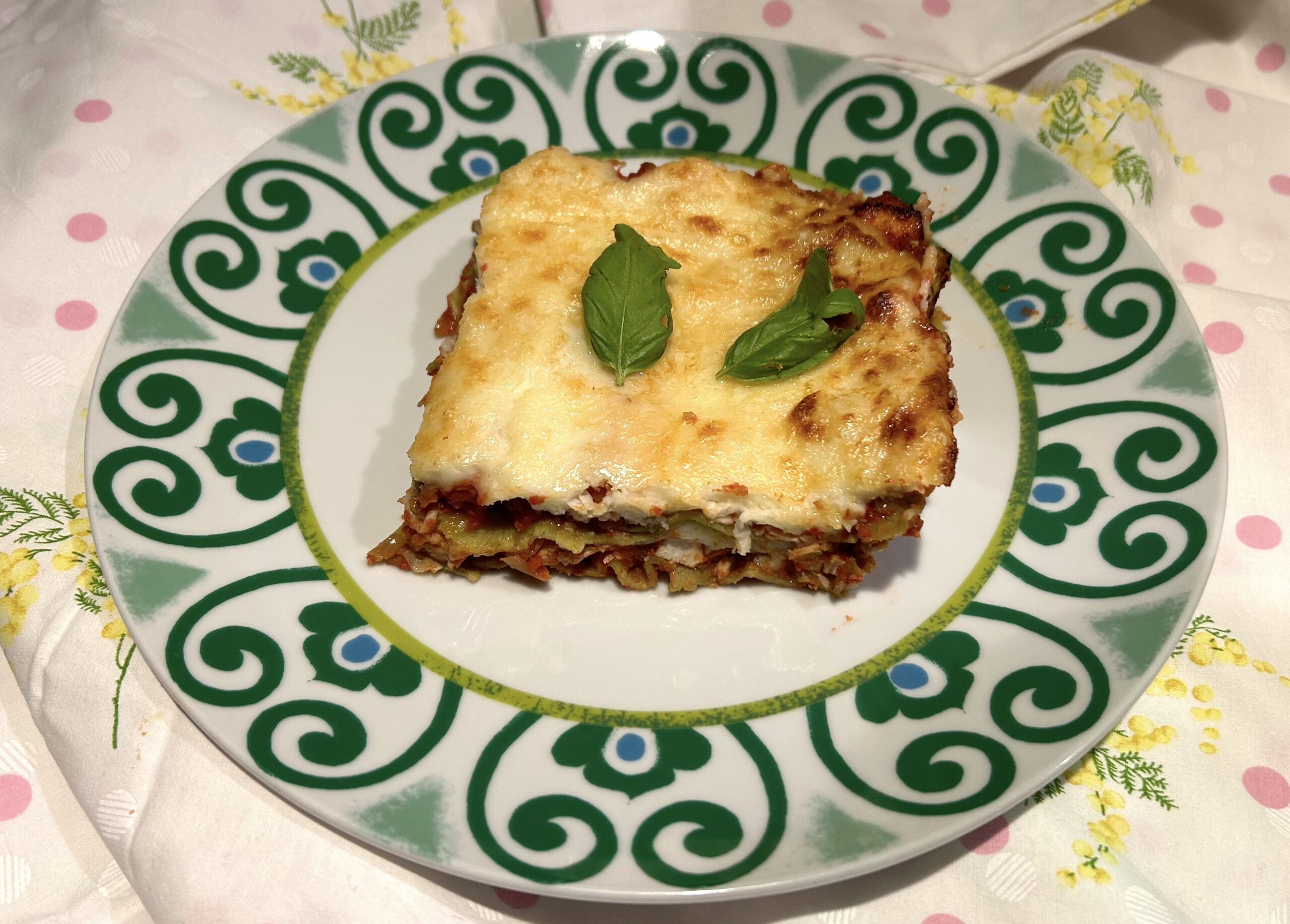 Lasagna with chicken breast