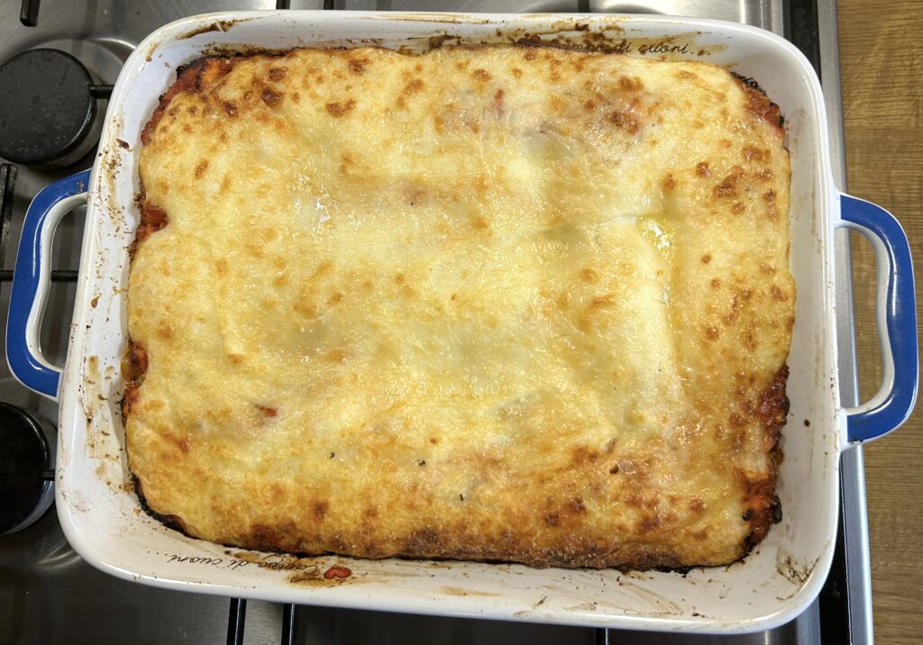 cooked lasagna