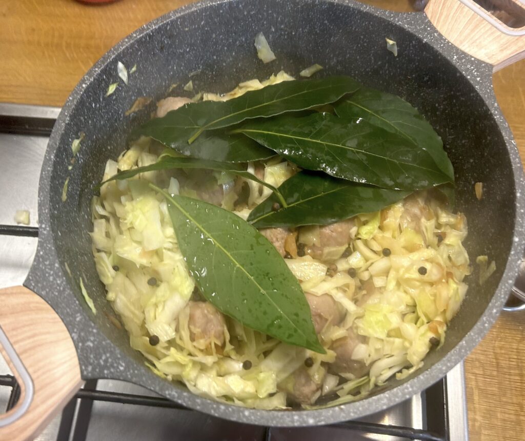 few bay leaves and few grains of pepper