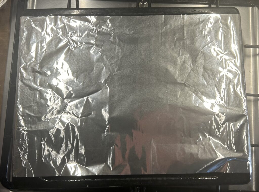 cover with foil