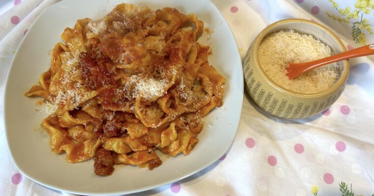 Tagliatelle with guinea fowl ragù