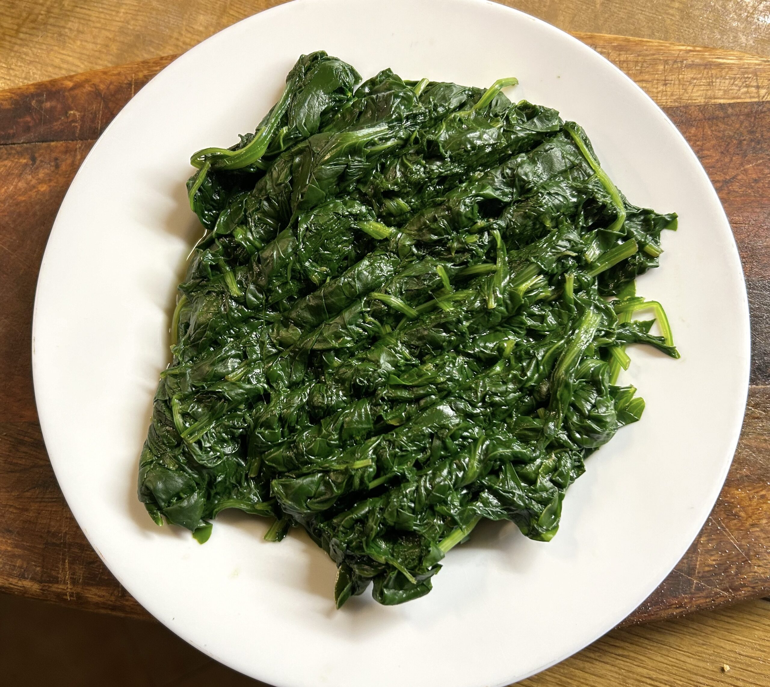 Boiled fresh spinach – Chef Mamy recipes, italian, food