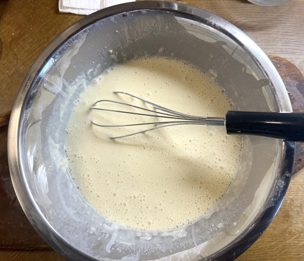 mix with a whisk