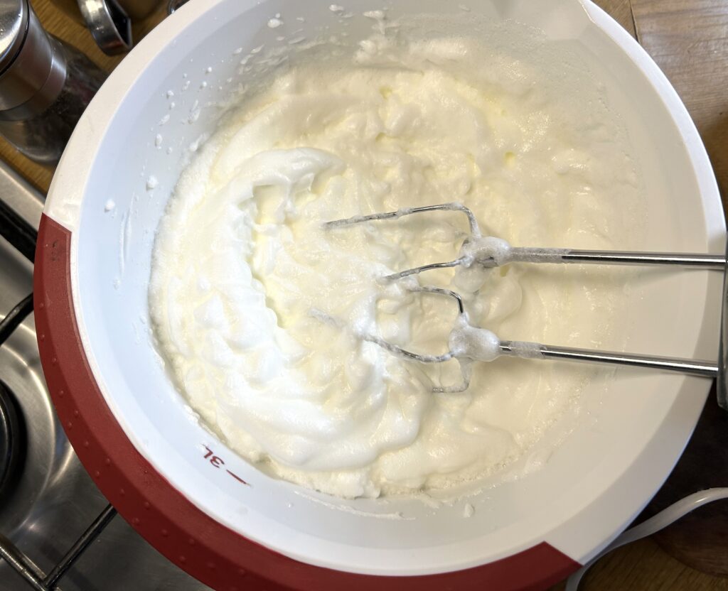 whipped egg white