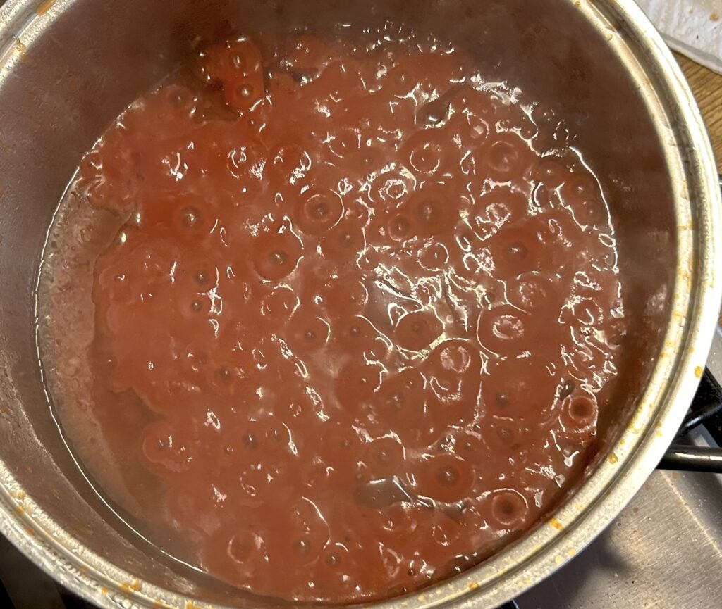 cook the tomato puree