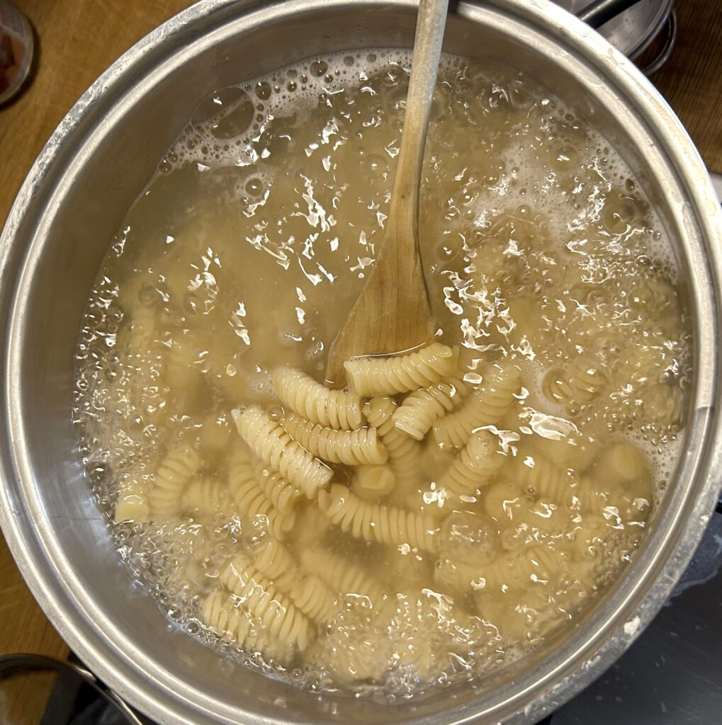 cooked pasta