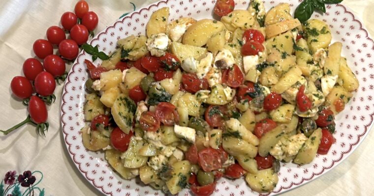 Potatoes salad, bufalo mozzarella and cherry tomatoes