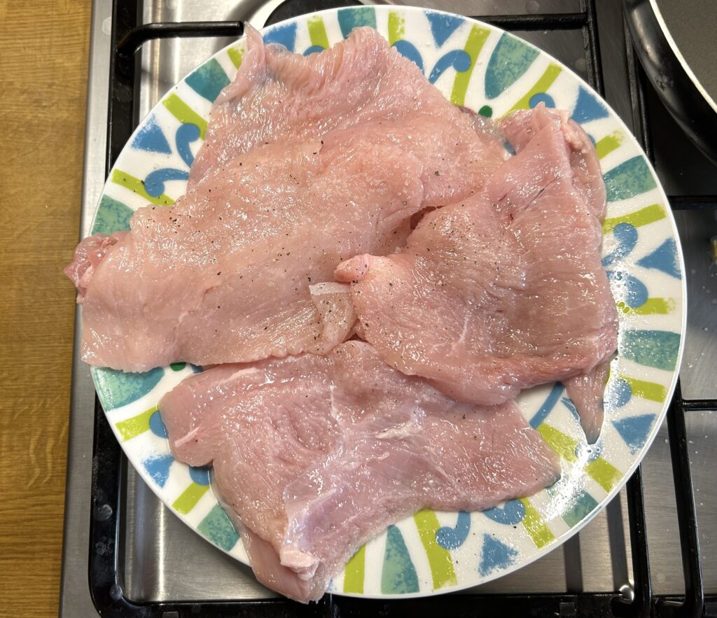 rinsed turkey breast