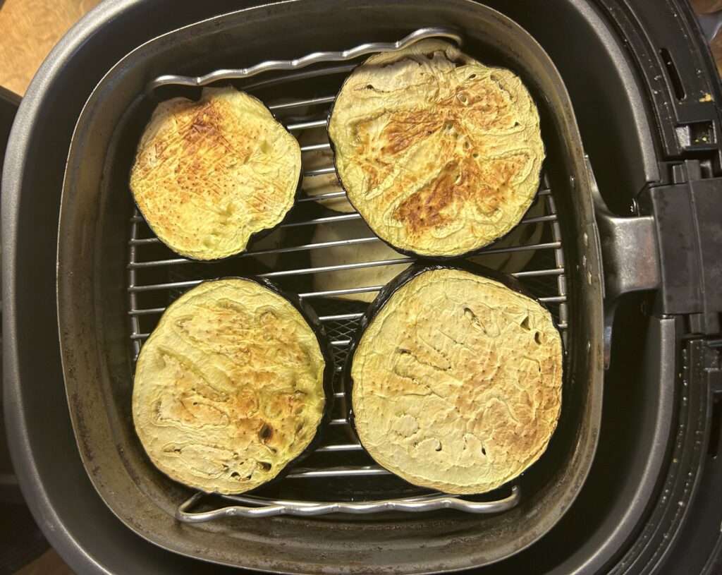 slices eggplant grilled