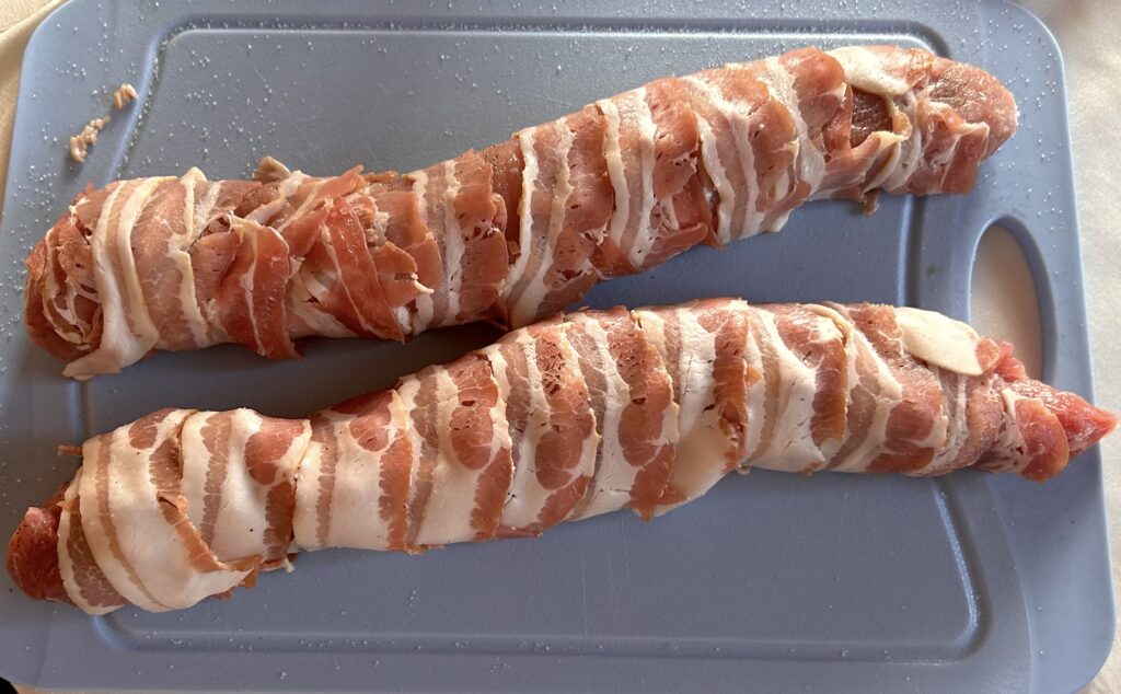 seasoned pork fillets ready to cook