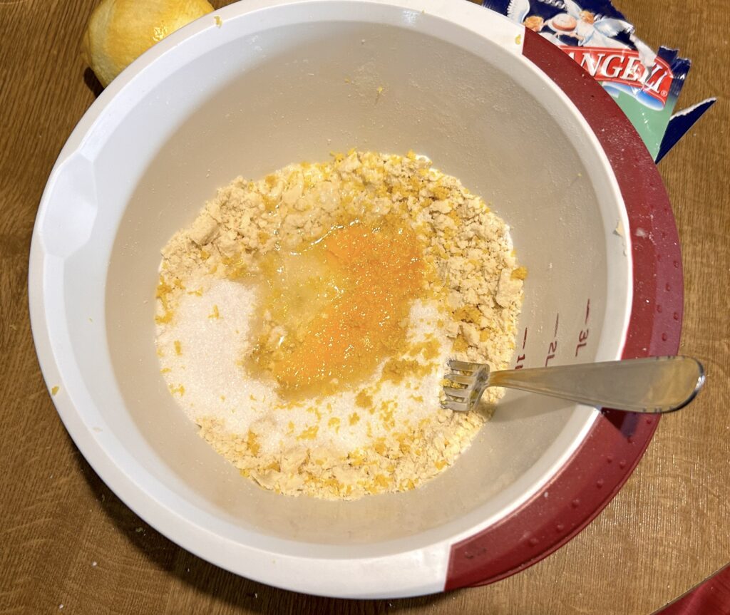 add all the ingredients for the shortcrust pastry