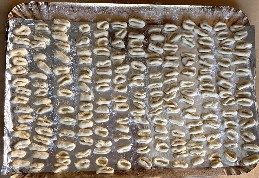 cavatelli concave shapes