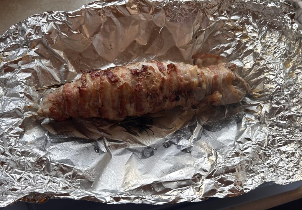 pork fillet cooked in foil