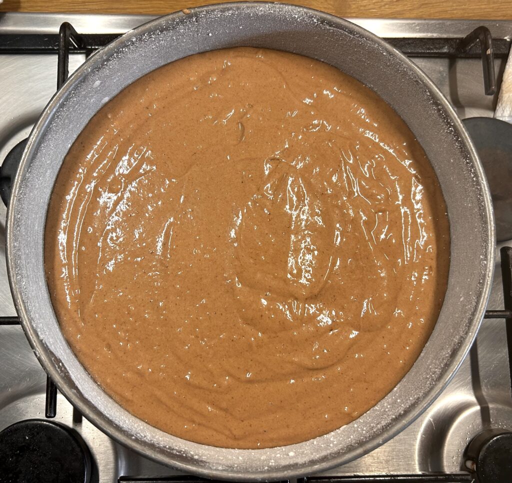 persimmon cake dough